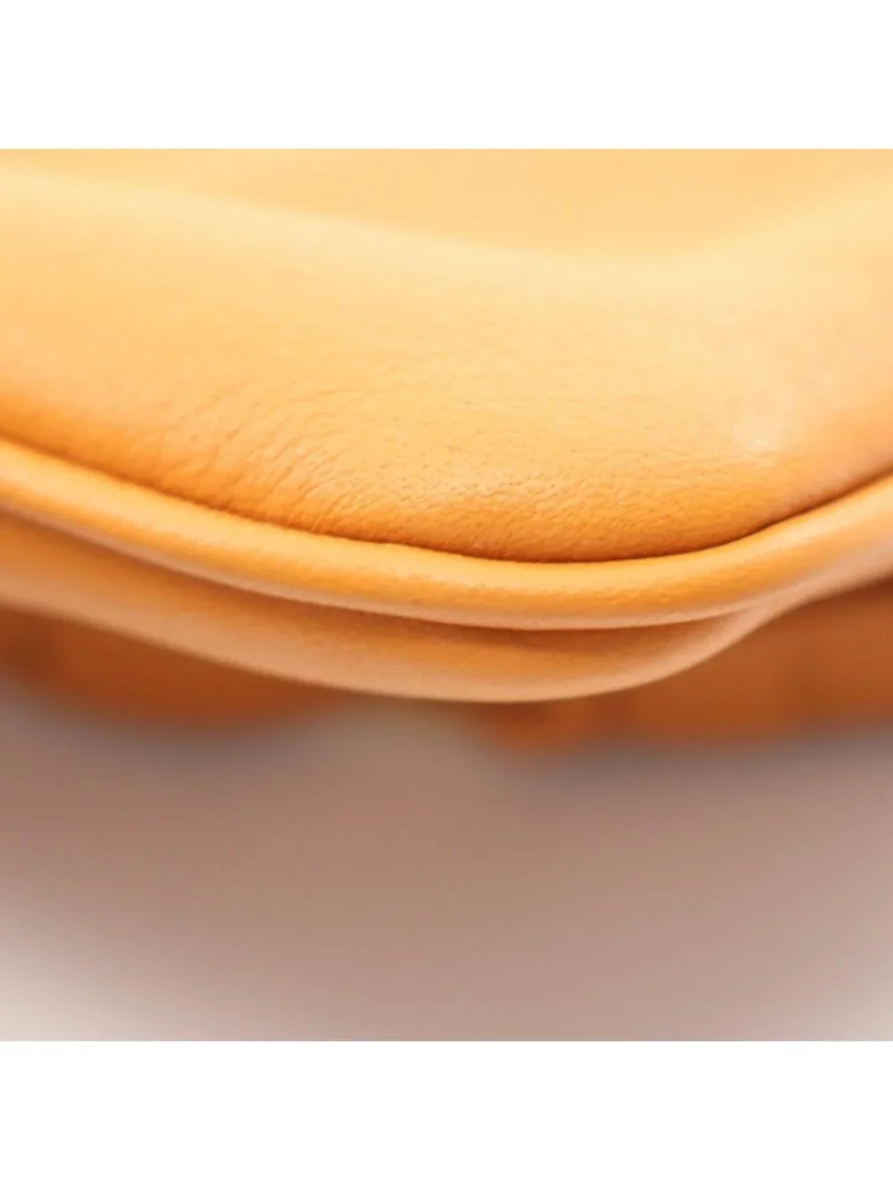 Prada Shoulder Bag Soft Grain Orange Leather Triangle Logo